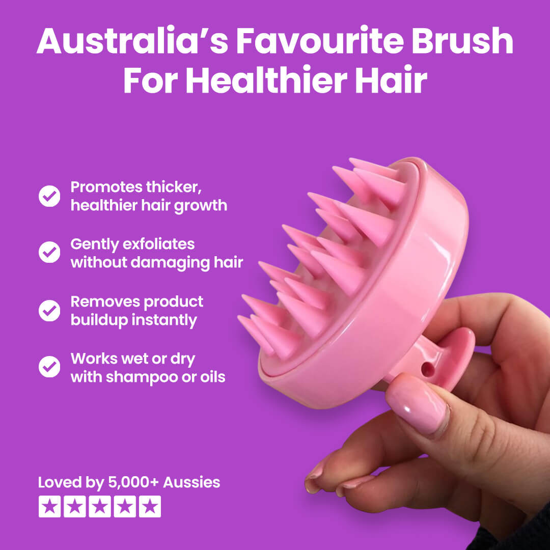 HairVisionary™ Silicone Brush Massager
