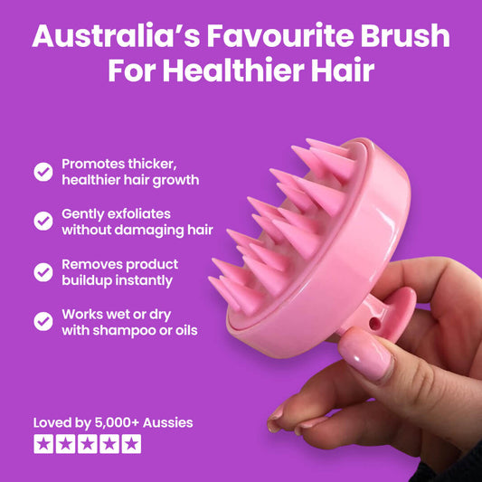 HairVisionary™ Silicone Brush Massager