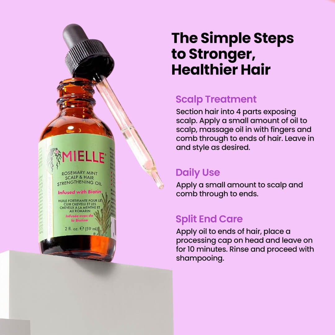 HairVisionary™ Rosemary Mint Scalp and Hair Strengthening Serum 59ml