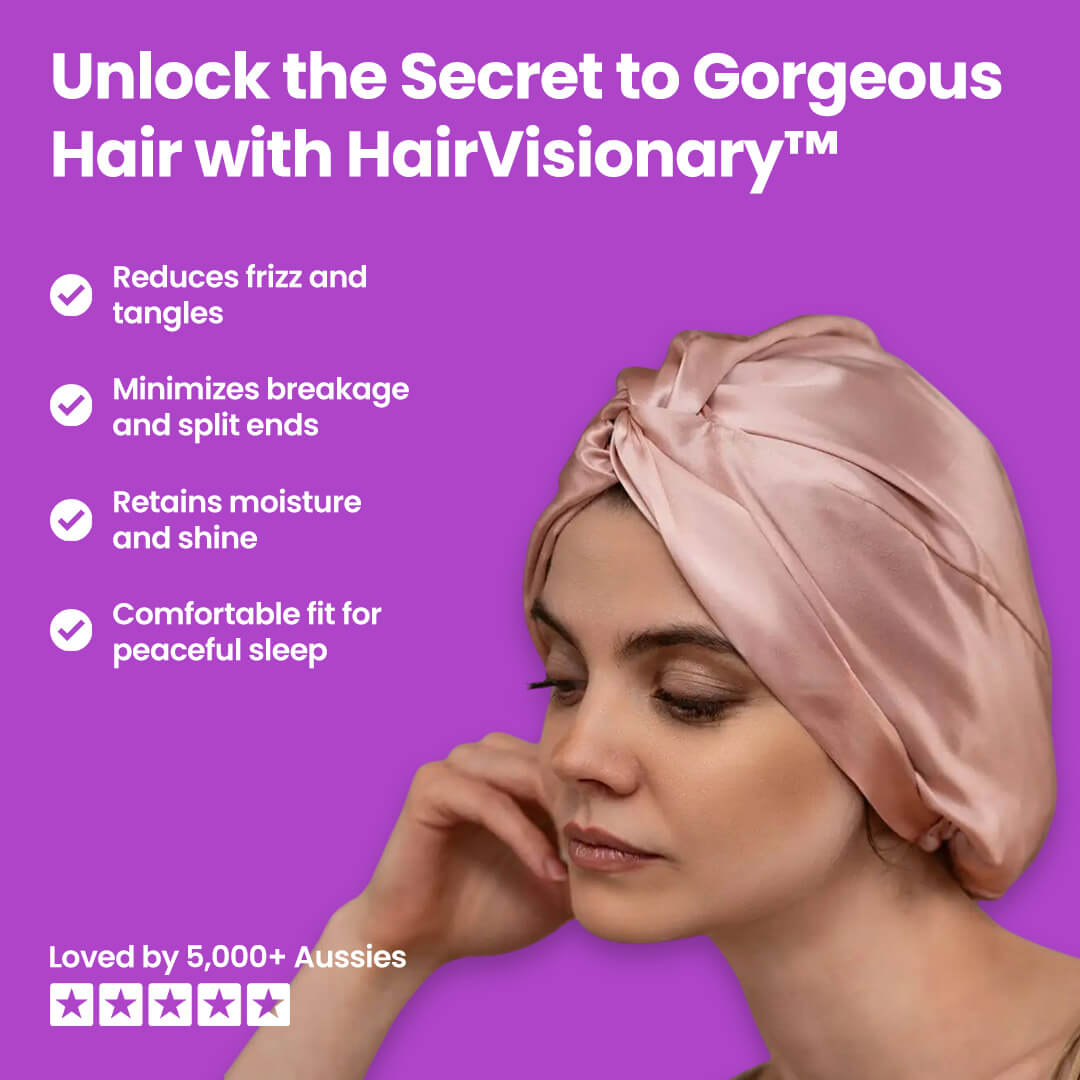 HairVisionary™ Silk Hair Bonnet