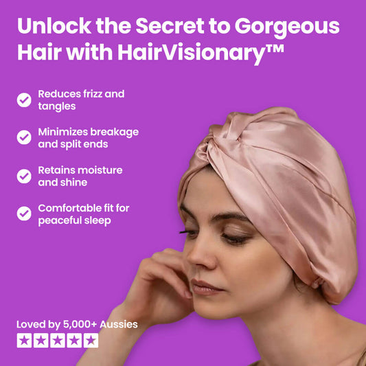 HairVisionary™ Silk Hair Bonnet