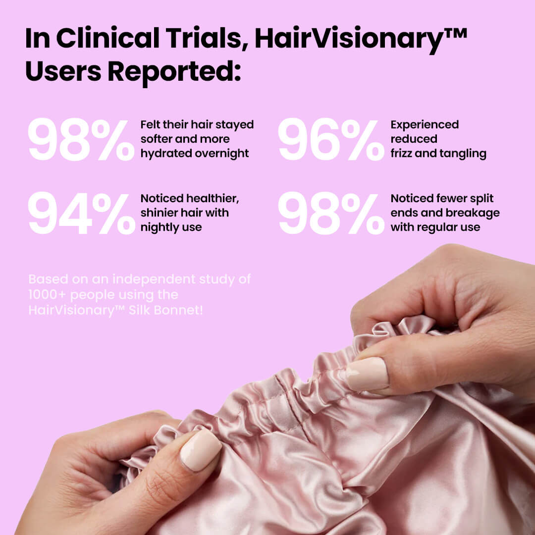 HairVisionary™ Silk Hair Bonnet