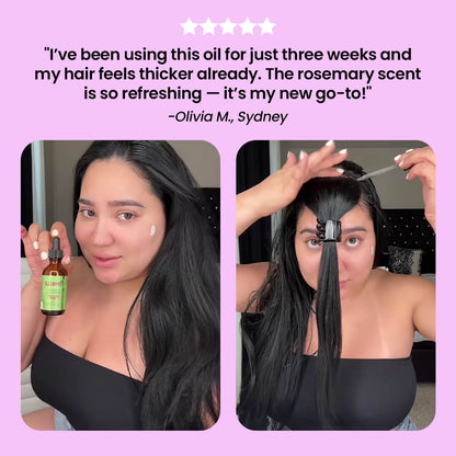 HairVisionary™ Rosemary Mint Scalp and Hair Strengthening Serum 59ml