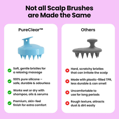 HairVisionary™ Silicone Brush Massager