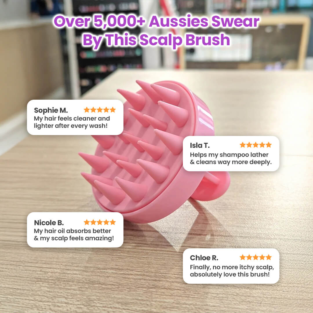 HairVisionary™ Silicone Brush Massager