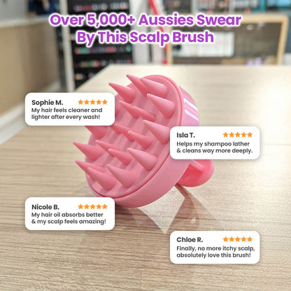 HairVisionary™ Silicone Brush Massager