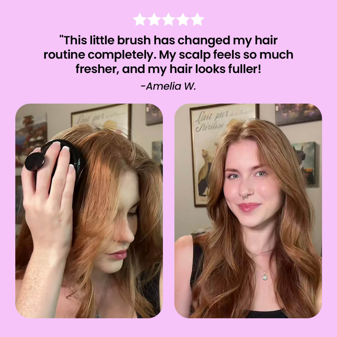 HairVisionary™ Silicone Brush Massager