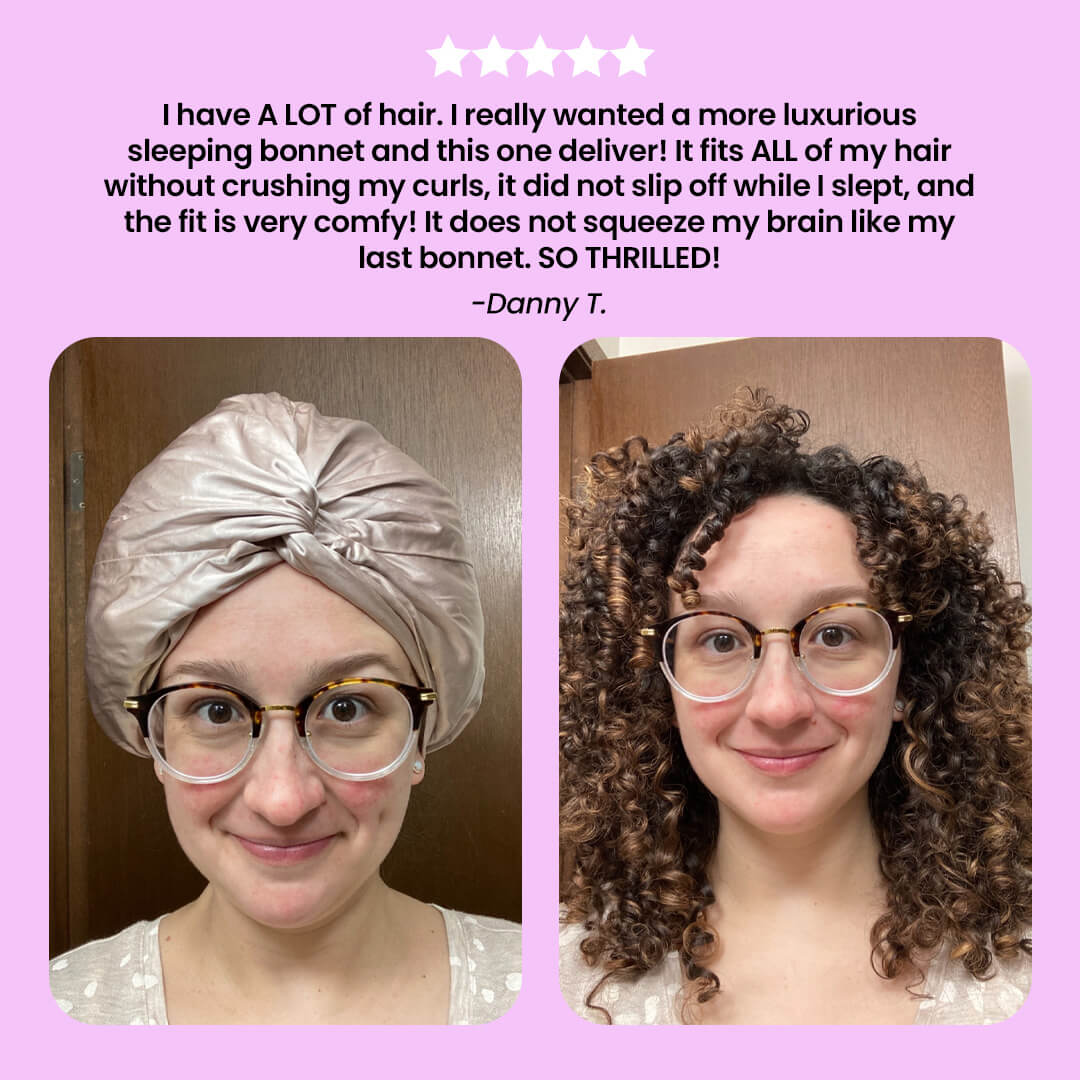 HairVisionary™ Silk Hair Bonnet