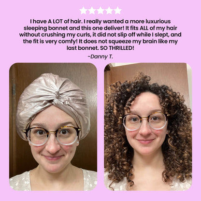 HairVisionary™ Silk Hair Bonnet